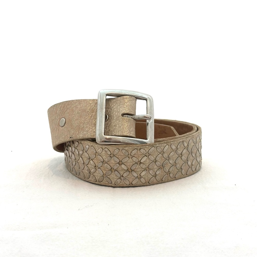 Calleen Cordero washed white and Silver Belt Sz 34 - Picture 5 of 5